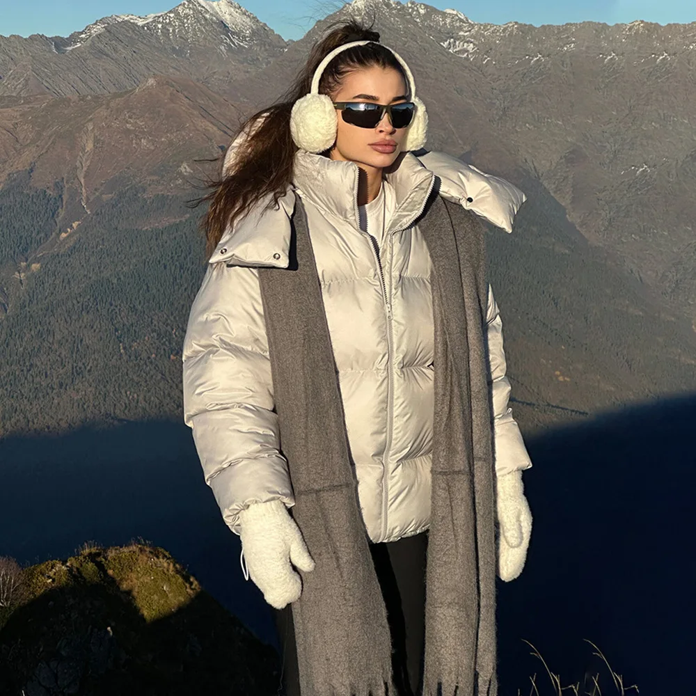 Women's Light Luxury Climb MountainsPike Cotton Jacket Autumn and Winter Women's Trendy Loose Thick Warm Comfortable Casual Coat - Image 2