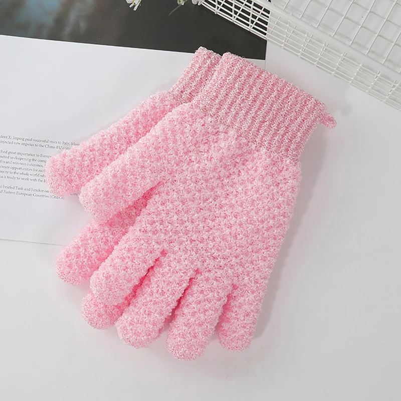 1PC Shower Scrub Gloves Bath For Peeling Exfoliating Gloves Massage For Body Scrub Sponge Wash Skin Moisturizing SPA Mitt 3