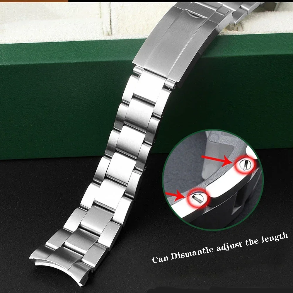 Premium 904 Stainless Steel Men's Oyster Watch Bracelet - Metal Strap 20mm/21mm