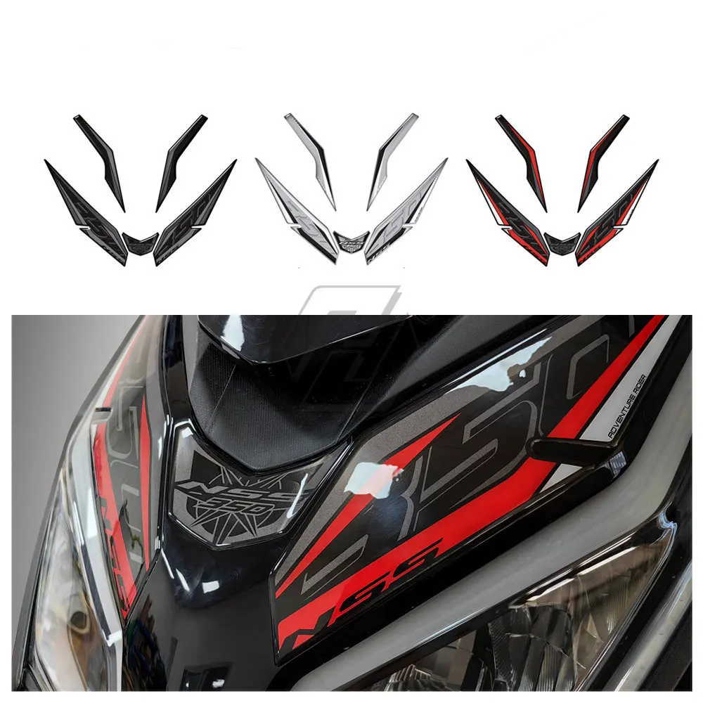 3D Resin Motorcycle Front Fairing Sticker for Honda Forza NSS 350 From 2023 datong wolrd motorcycle remote control key for honda motorcycle scooter k01 k77 k96 k97 k35v3 adv sh 150 forza 300 pcx150 card