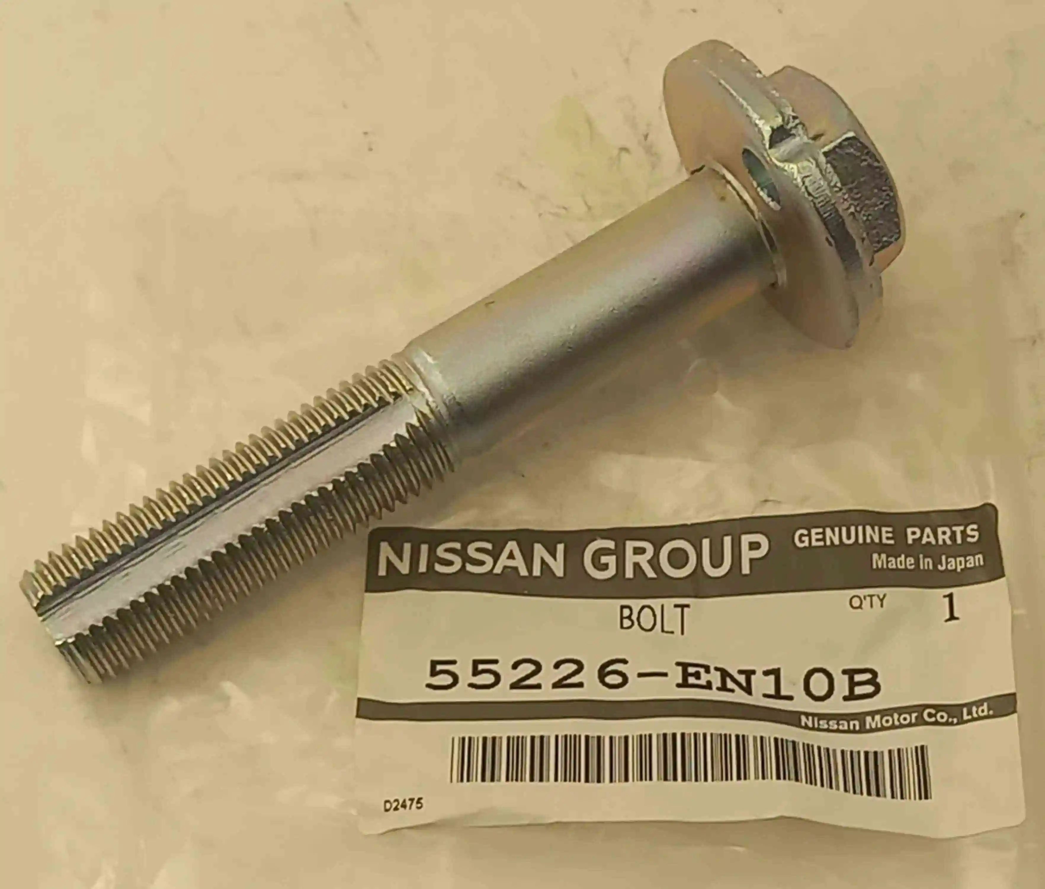 Болт эксцентрика передней подвески NISSAN JUKE 10-/QASHQAI 06-13/SERENA 05-10/X-TRAIL 00-/SUNNY 9
