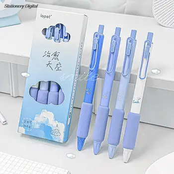 1/3 Pieces Green Tea Gel Pen Soft Touch Holder 0.5mm Ballpoint Black Color Ink for Writing Office School