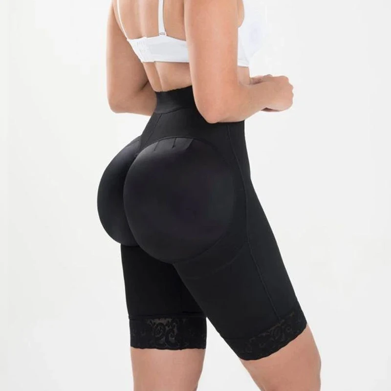 High Waisted Short Butt Lifter Body Shaper Tummy Control Waist Trainer Butt Pads Seamless Hip Enhancer Panties