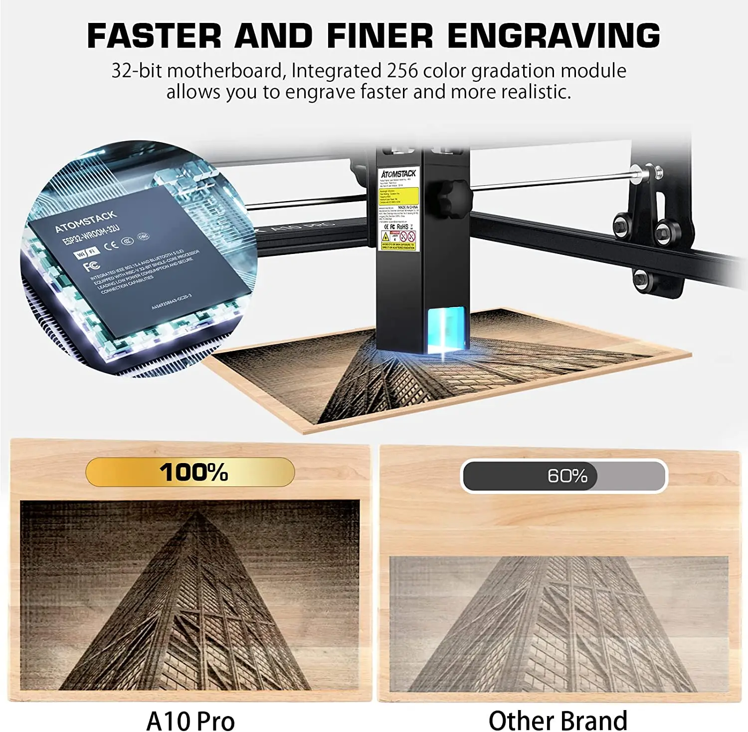 Atomstack A10 Pro/s10 Pro/x7 Pro Laser Engraver Cutter 10w Output Power  Engraving Cutting Machine For Wood Metal Glass Acrylic - Laser Engraving  Machine - AliExpress
