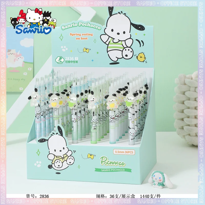 

36 шт., стираемая шариковая ручка Sanrio, 0,5 мм