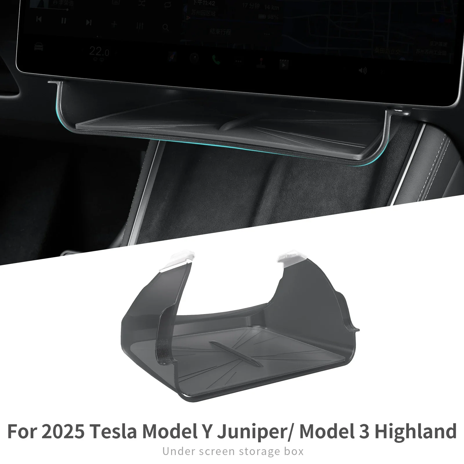 For Tesla Model Y Juniper 2025 And Model 3 Highland 2024-2025 Hidden Storage Box