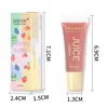 Glitter Plumping Lip Gloss Jelly Strawberry Moisturizer Fruit Lip Oil Transparent Fullness Lip Tint Gel Soft Tube Makeup LipCare 6
