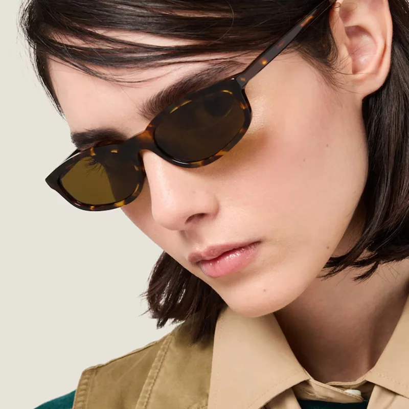 Luxusmarke Designer Kleiner Rahmen Y2K Sonnenbrille Damen Für Männer 2025, beliebte Sonnenbrille Vintage Punk Hip Hop Outdoor Schatten UV400 – Detail 3