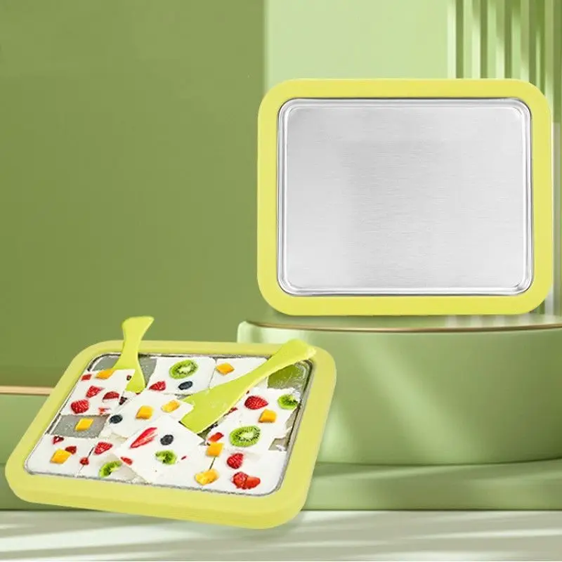 Summer ice cream maker Stainless Steel plate Ice Cream maker