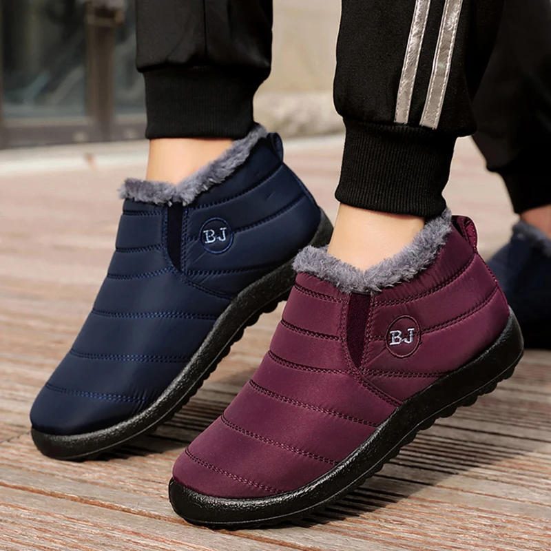 Women's Waterproof Winter Sneaker Boots - Lightweight Vulcanized Design