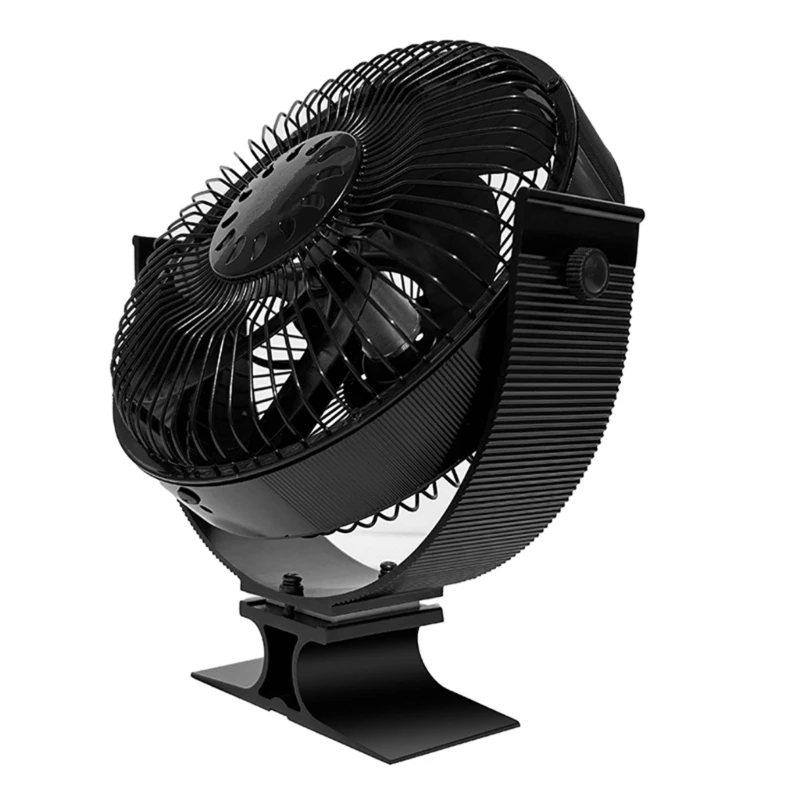 Efficient Heat Distribution Fan 6Blade Heat Powered Stove Fan Cover Stay Warm Quiet Operation No Electricity Drop Shipping