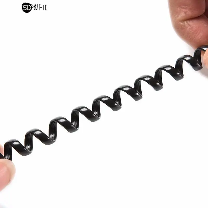 Description Picture 5 of item6.5FT  Male to Male Telephone Handset Cable Extension Cord Curly Coil Line Cable Wire Up to 2M Telephone Coiled Cord