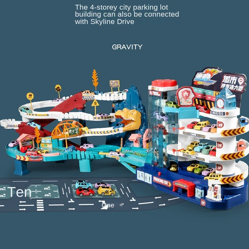 Car Dinosaur Parking Lot 2