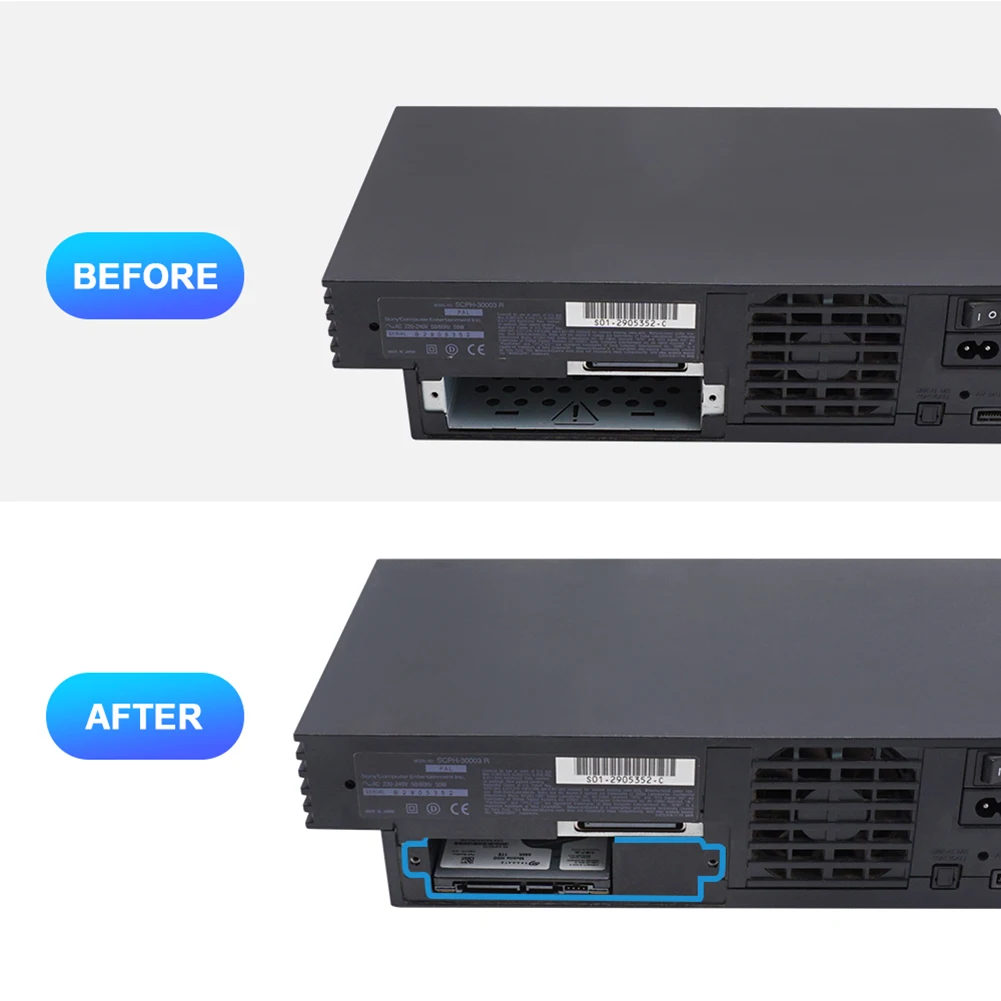 For PS2 SCPH 30000/50000 3D Printed SSD Hard Disk Bracket 2.5  