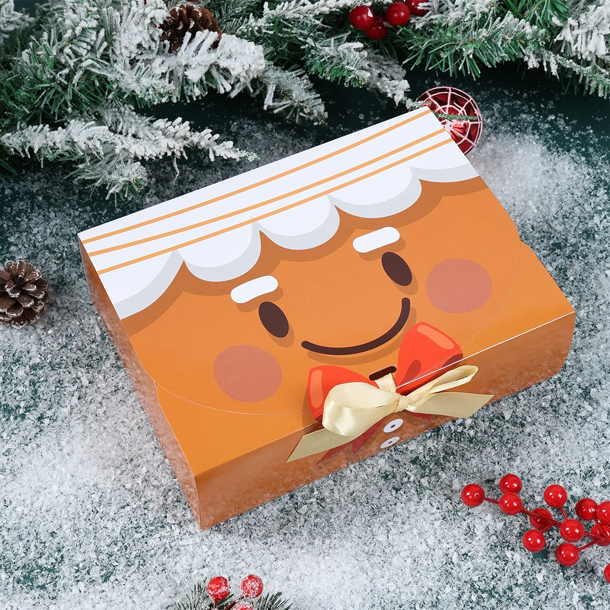 Weihnachtsband-Geschenkbox, frohe Weihnachtsdekoration für Zuhause, 2025, Navidad Natal Xmans, Süßigkeiten-Keks-Verpackungsbox, Neujahr 2026 – Detail 6