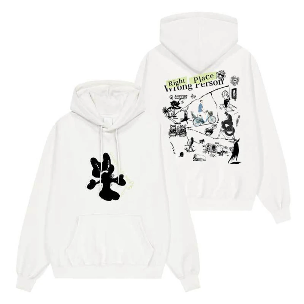 Love rm Letter right place wrong person Hoodies Kpop Zipper