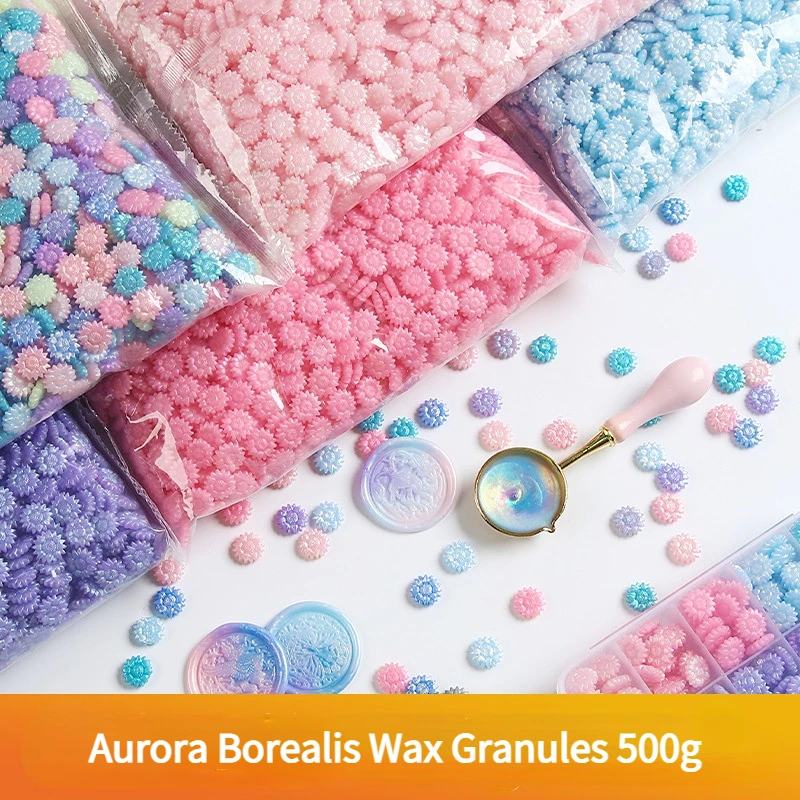500G Polarized Wax Grain Timbri Decorativi Fai Da Te Fire Paint Wax Grain Inviti Di Nozze Sigillo Di Cera Sigillato