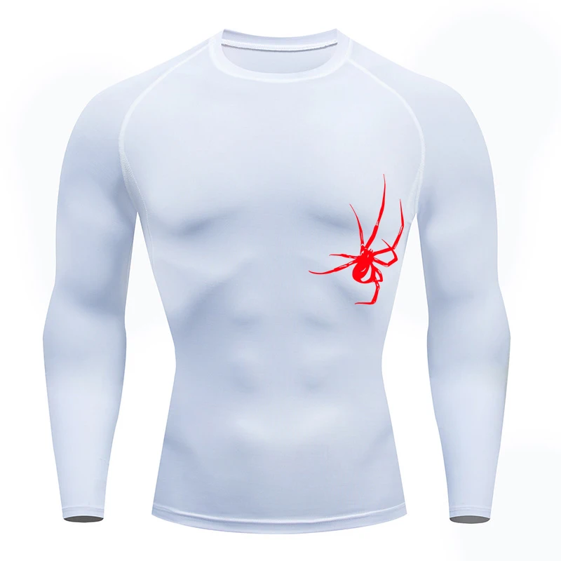 Running T-Shirt Men Short Sleeve Compression Shirt Gym Sports Top White & Black Quick Dry Breathable MMA Fitness Clothing compression t shirt sport t shirt short sleeve t shirt running t shirts running t shirt fitness clothes