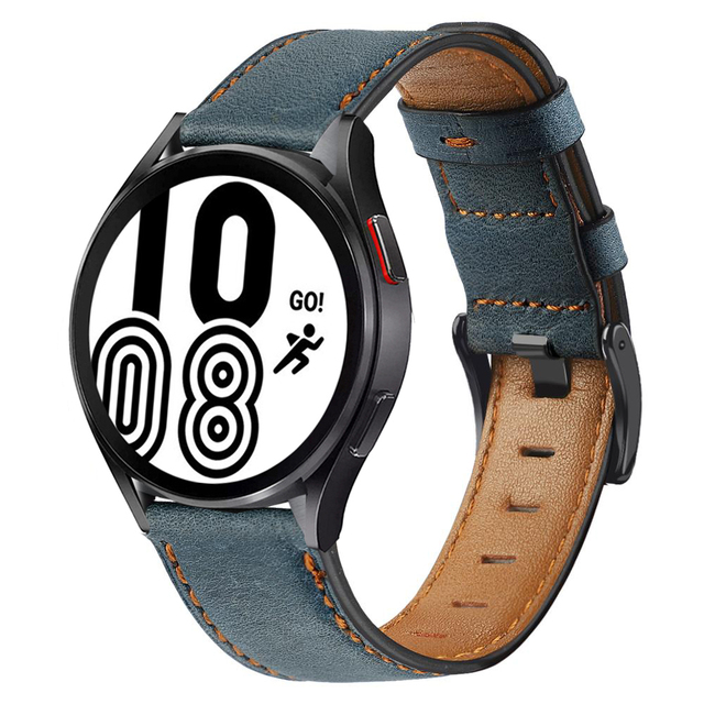Leather band for Samsung Galaxy watch 4/classic/Active 2 46mm/42mm/40mm/44mm 20mm 22mm bracelet Amazfit GTS 2/2e/3 strap