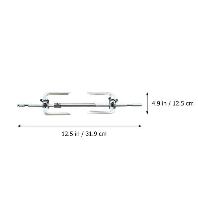 Mikrohullámú Sütő Sült Csirke Állvány Forgó Villák Grill Otthoni Grillezett Rúd Levegő Tartozékok Rozsdamentes Acél - Image 4