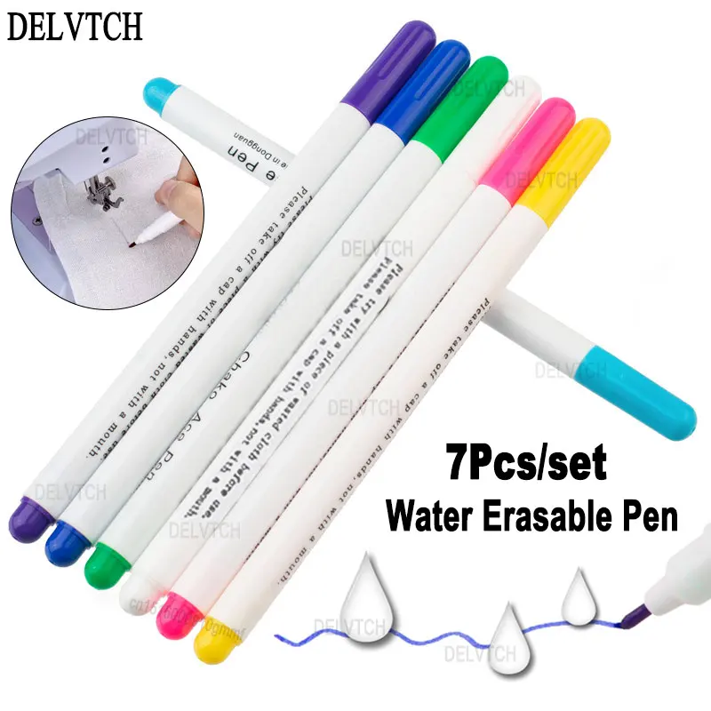 Liquid Marking Pen For Sewing 7Pcs Set DIY Cross Stitch Water