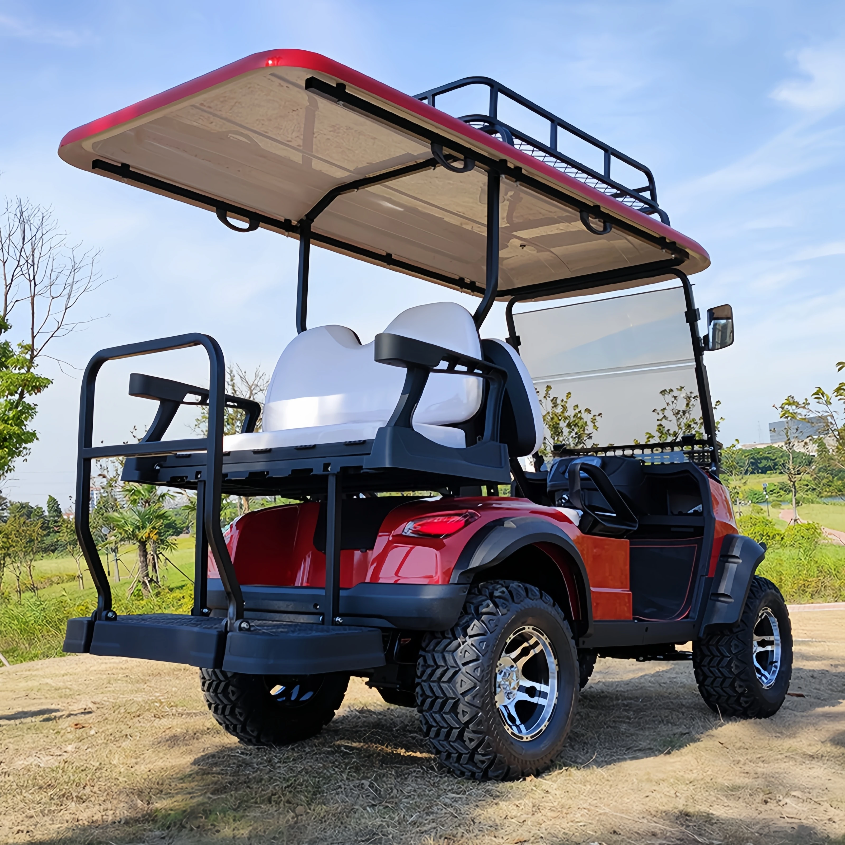 2 4 6 8 Seater Street Legal Off Road Lithium Battery Electric Golf Carts
