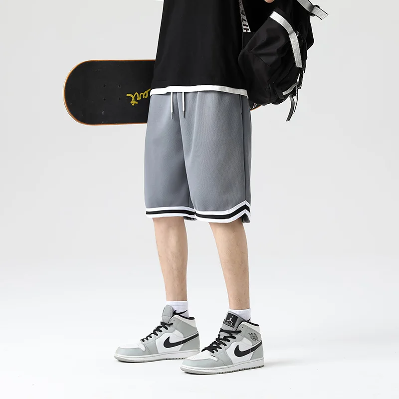 2023 New Summer Men's Shorts Thin Boys' Capris Good Quality Trendy Pants Casual Pants Basketball Pants Breathable 4