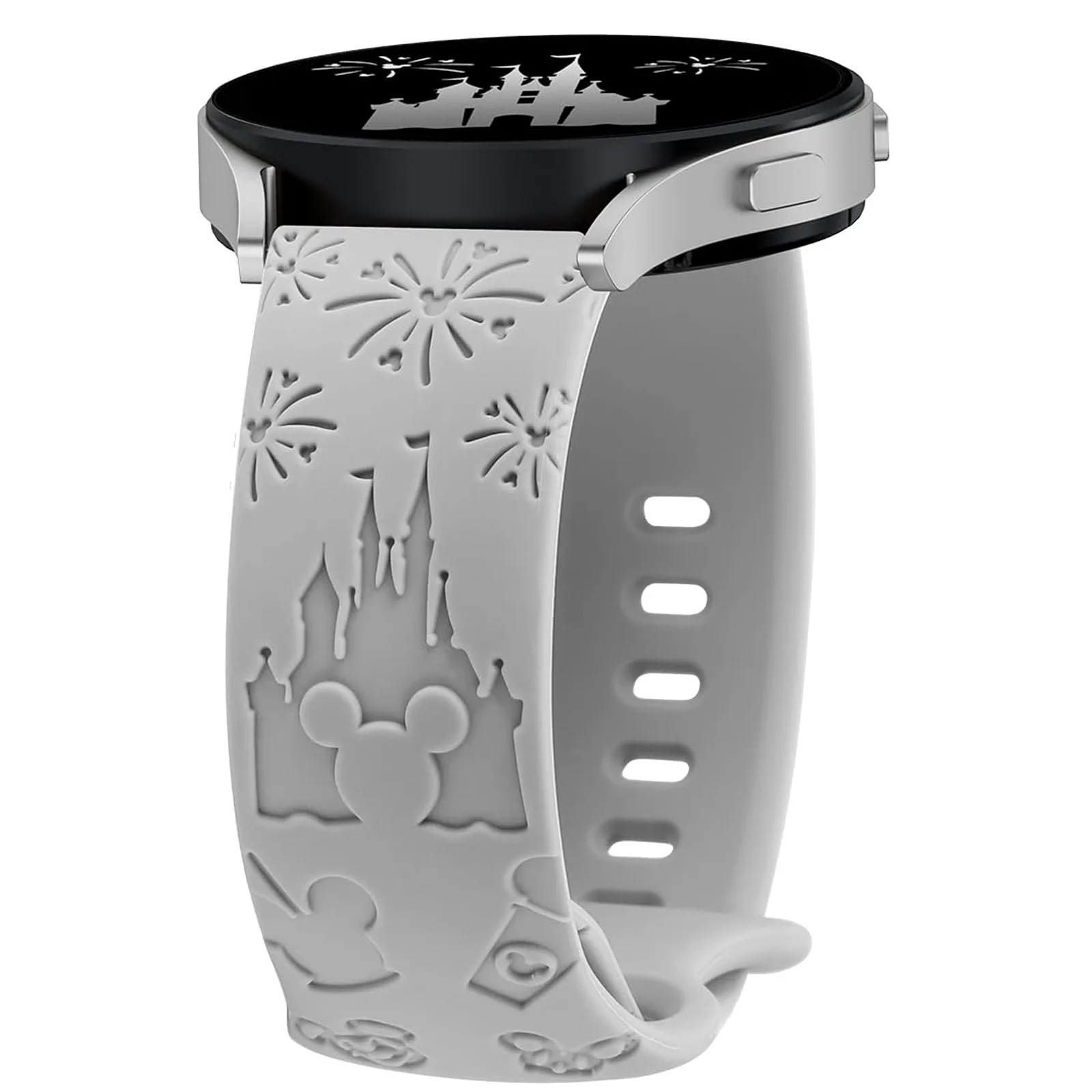 Wearlizer Castle Floral Engraved Silicone Sport Strap – Cute & Fancy Design