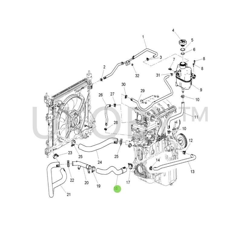 95965573 Suitable for Che vro let Daewoo Spark 1.2 coolant iron water pipe warm air water pipe