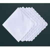 Popular 100%Cotton white Lady Handkerchiefs Women Handkerchief Children baby girl face hand Towel Party Christmas gift 3