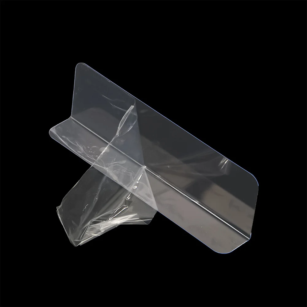 Plastic Pvc Shelf Rack Display Dividers Side Splitter Clear Thick 0.8mm For Retail Stores Commodity Arrange Storage 20pcs clear plastic sign holders basket labels clip on baskets wire shelf carton box retail merchandise price display ticket holder