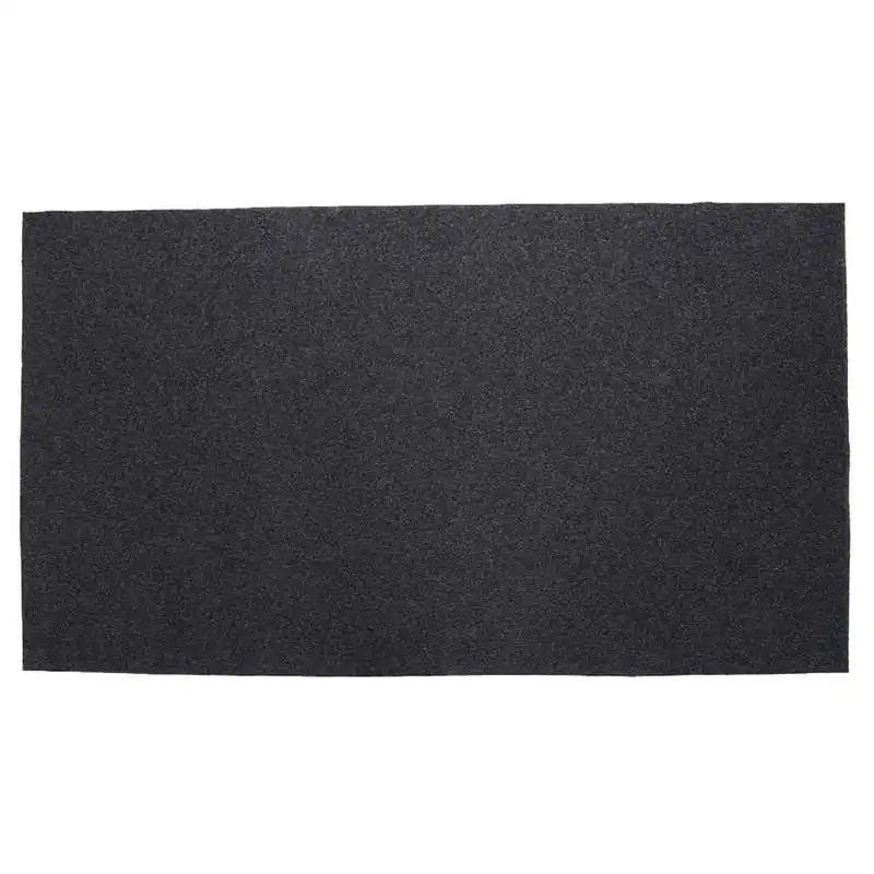 BBQ Grill Mat 75x124cm Flame Retardant Heat Resistant Non-stick BBQ Gas Grill Splatter Mat Backyard Floor Protective Rug