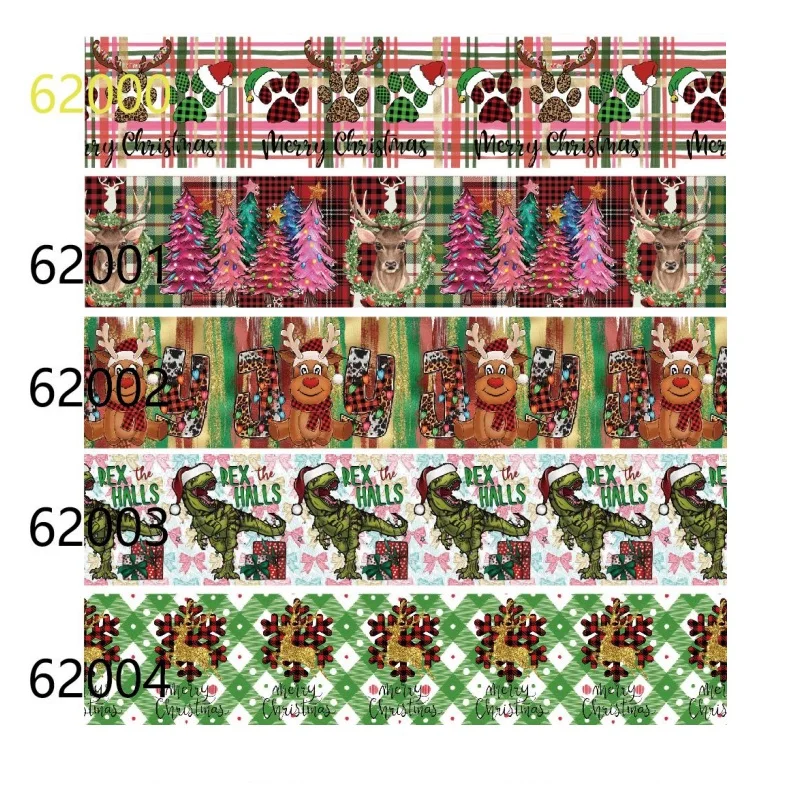 

(50 ярдов) оптовая продажа, Новогодняя мультяшная подарочная упаковка, корсажная лента для рукоделия, Швейные аксессуары, банты для волос