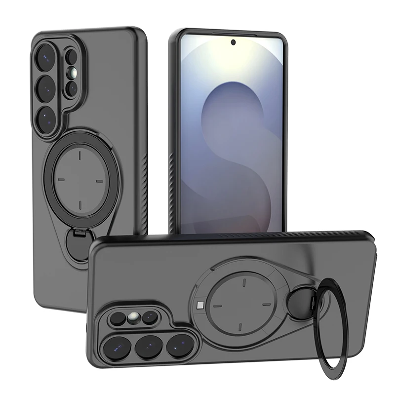 Luxury Armor Design 360° Rotating Magnetic Bracket Case - Enhanced Shockproof Rugged Cover
