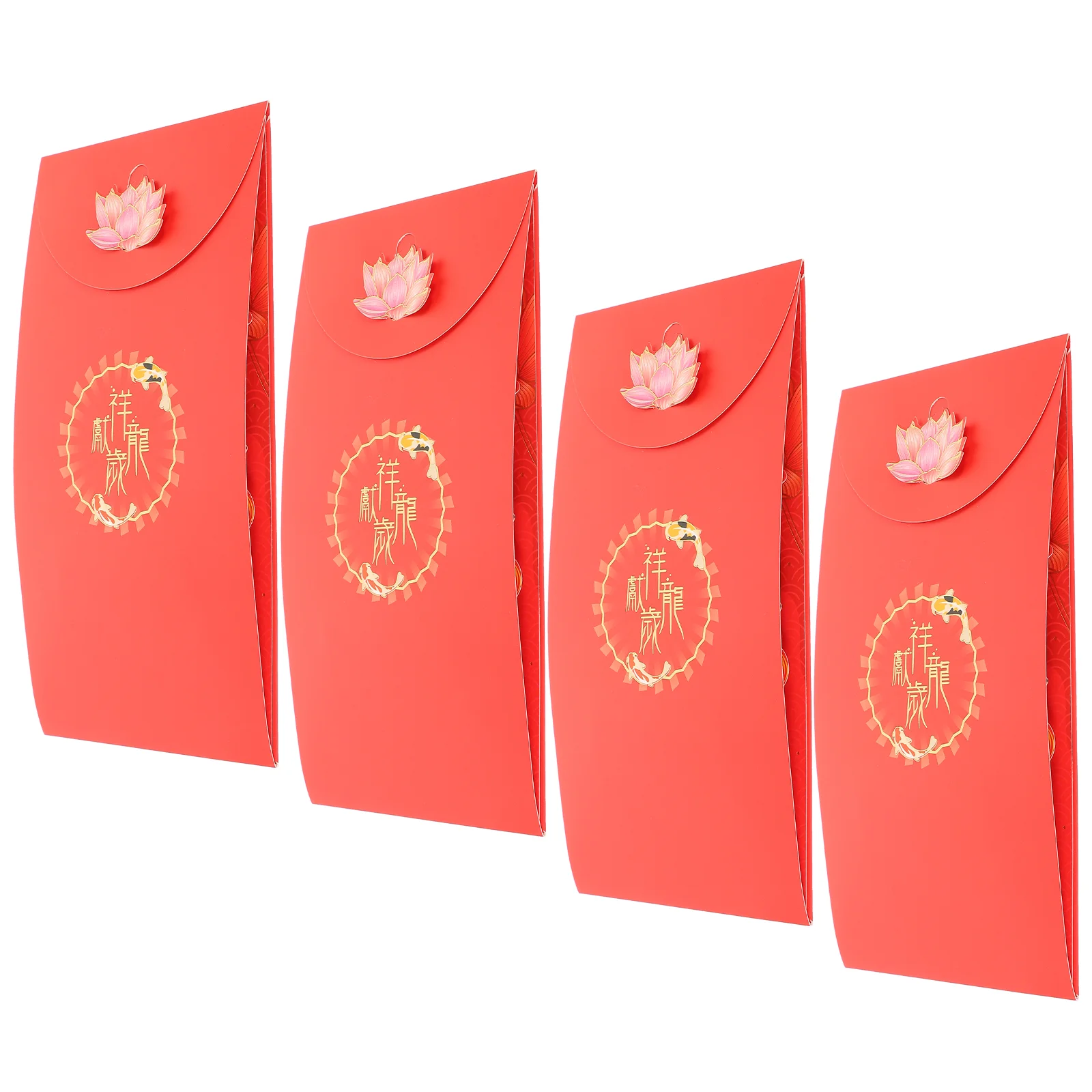 

Paper Red Packets Year of Dragon New Year Wishes Red Envelopes Festive Red Packets HongBao Red Packet Lucky Money Bags