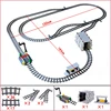 City Train Station Platform Traffic Light Cave Flyover Tracks Straight Curved Rails Building Block Bricks Technican Creative Toy 3