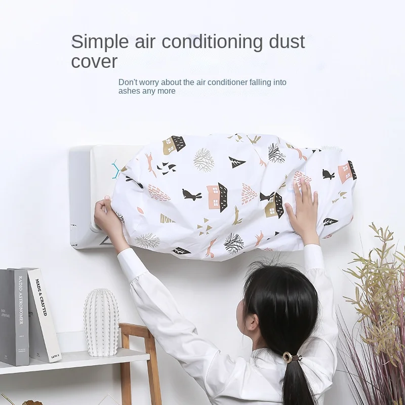 Printed Air Conditioning Cover Home Decor Air Conditioner Waterproof