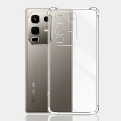 Transparent Shockproof Airbag Silicone Phone Case - Soft Protective Cover for Infinix Note 50X (Shockproof Case)