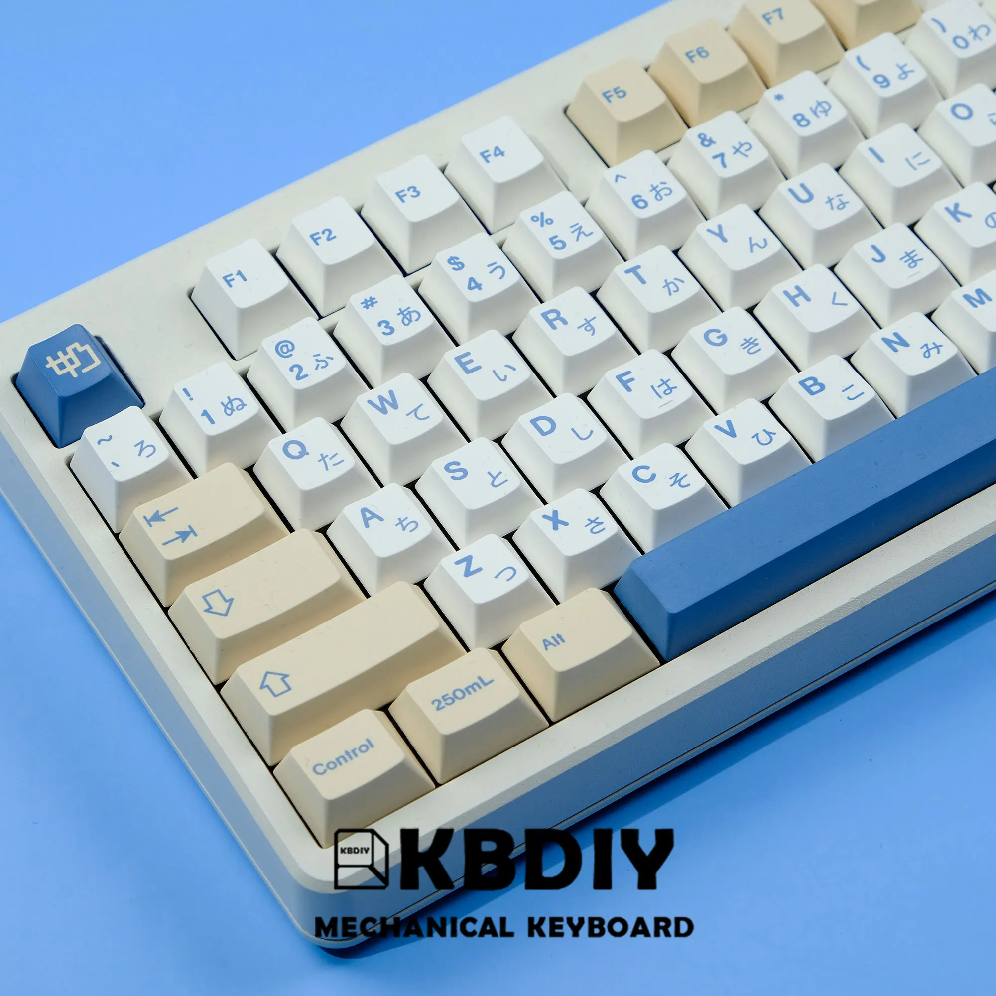 GMK Soymilk PBT Keycaps, Cherry Profile MX