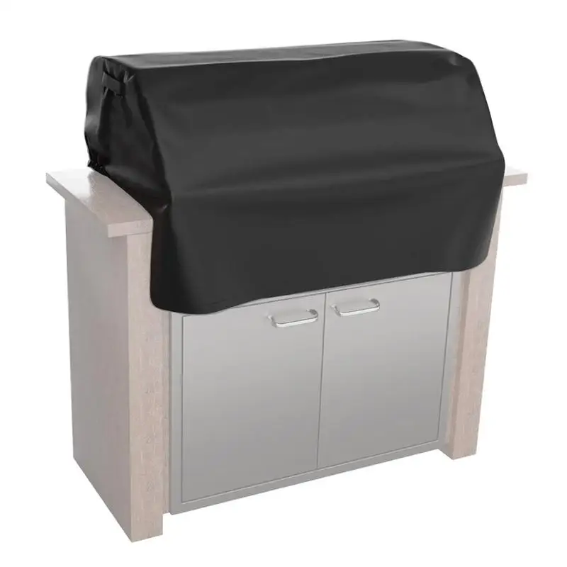 Waterproof Windproof Grill Covers For Built-In Barbecue Grill Top With Coating Outdoor BBQ Top Protect Supplies