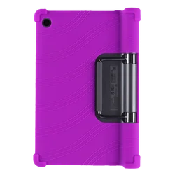 Durable Shockproof Silicone Kids Tablet Case - Protective Cover for Yoga Tab 11 YT - J706F (Purple)