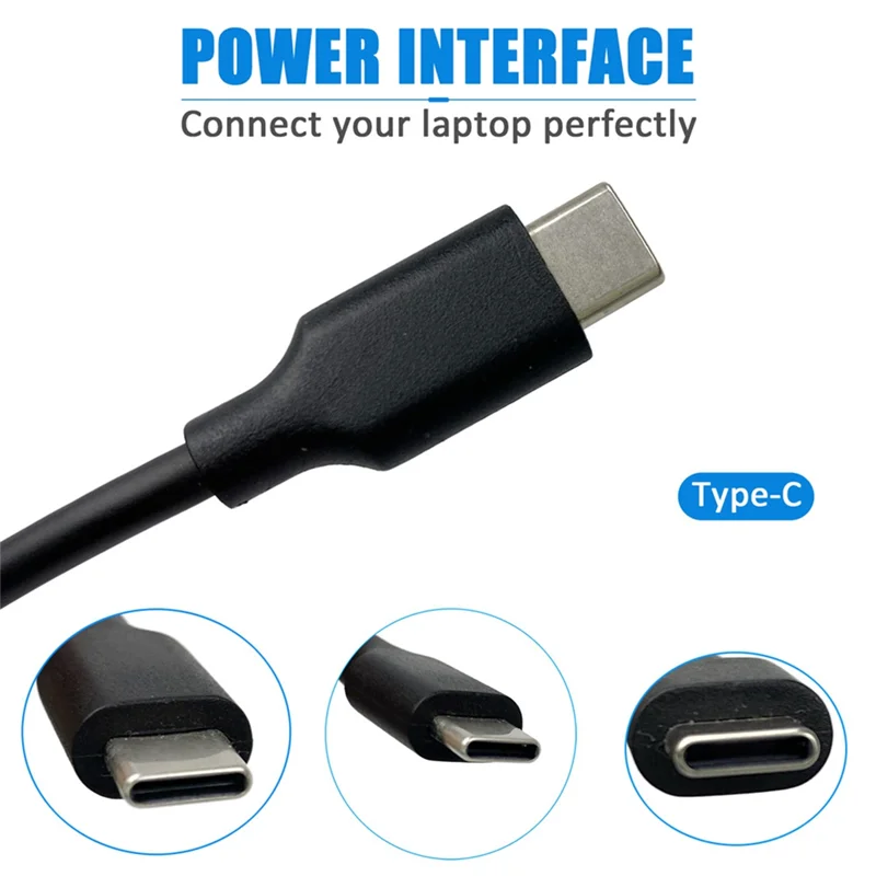 A60E-65W Universal USB C Type C Laptop Power Adapter Laptop Charger Type AC Adapter For HP L45962-001 L04650-850 US Plug