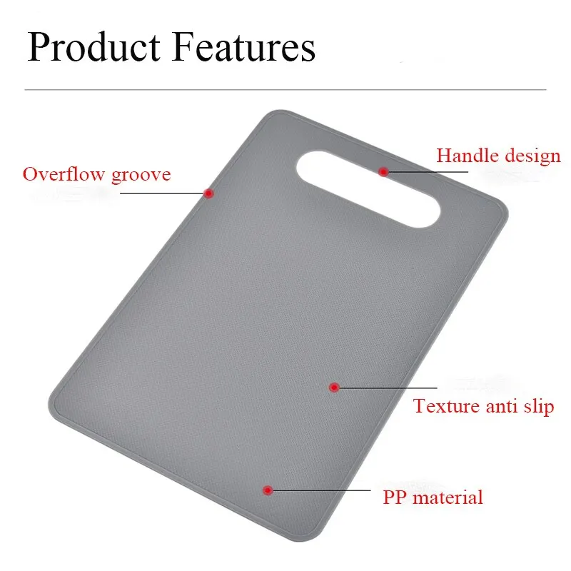 Description Picture 5 of item1pc Plastic Chopping Board Kitchen Tools Multicolor Easy Clean Nonslip Plastic Food Cutting Block Mat Tool Kitchen Cook Supplies