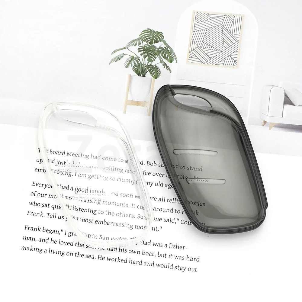 Black Transparent TPU Auto Shell Fob Key Cover Case