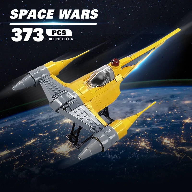 Space Wars Movie Creativitying Arma Battle Spaceship Naboo N-1 Starfighters Building Blocks Aircraft Mini Model Kids Toys