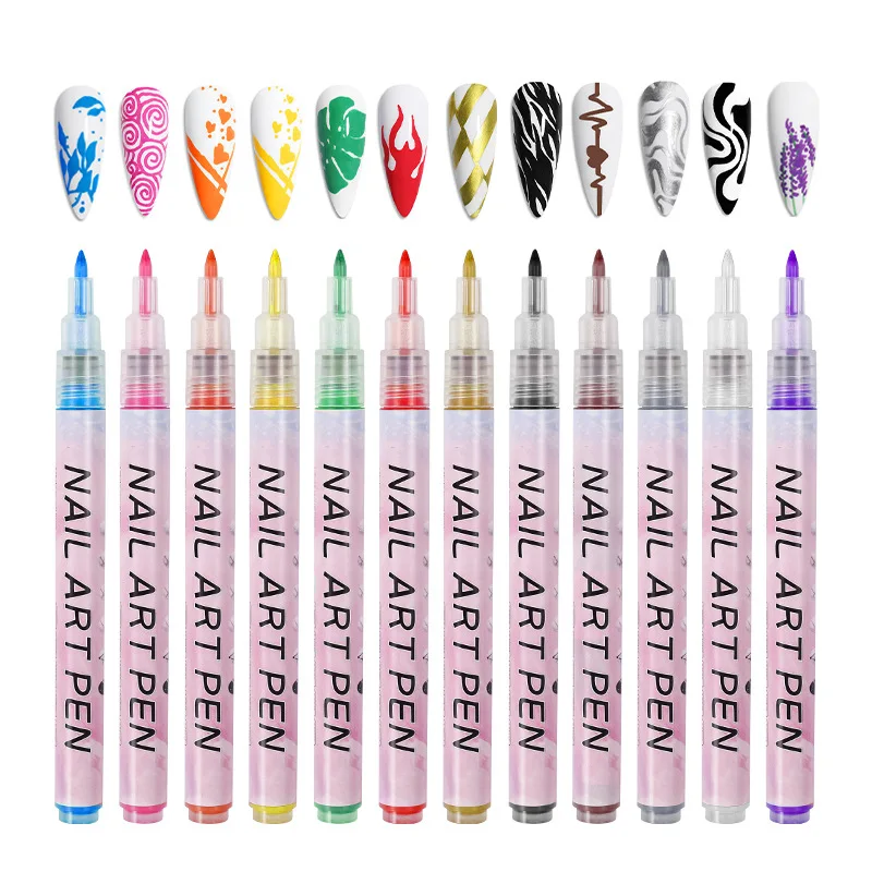 0.5mm Fine Line Needle Tip Acrylic Paint Art Marker Fineliner Pen Diy For  Card Ceramic Stone Glass Fabric Cloth Drawing Graffiti - Art Markers -  AliExpress