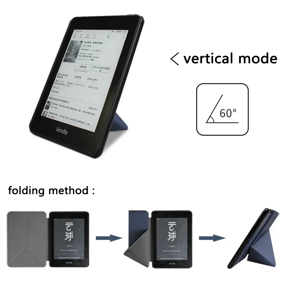 Foldable Stand Case for Kindle 2024 2022 2021 Paperwhite Colorsoft 1 2 3 5 6 10th 11th 12th Generation 6 6.8 7 Inch Pouch Cover 4