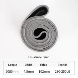 Sports Yoga Resistance Band for Fitness, Strength Training, and Body Stretching (GRAY)