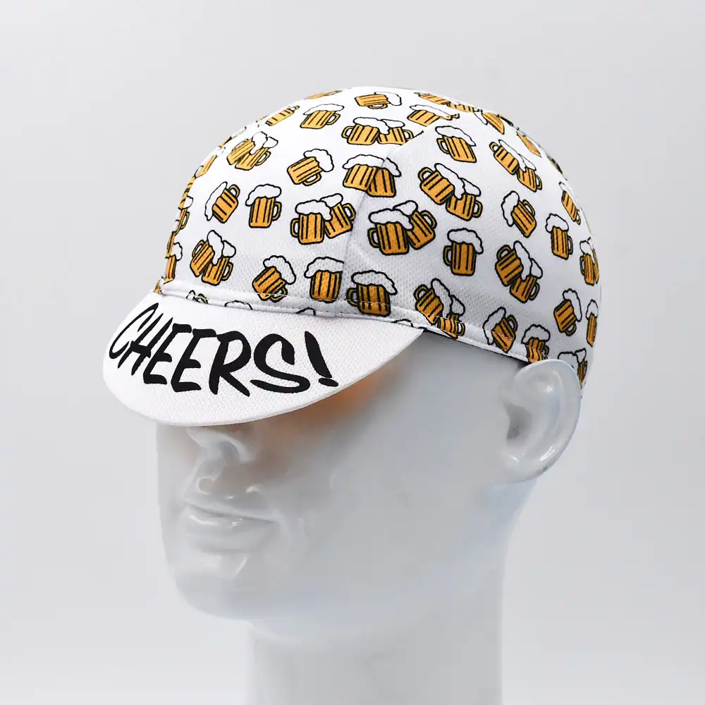 Classic Retro Beer Cycling Cap Bike Hats Breathable Quick Dry Bicycle Cap Outdoor Riding Accessories cycling caps cycling hat cycling hats riding hat