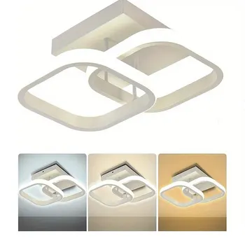 1 PC Modern LED Ceiling Light Tri-Color Dimming AC220V Surface Mount Suitable for Bedroom Hallway Living Room Pendant Light 2